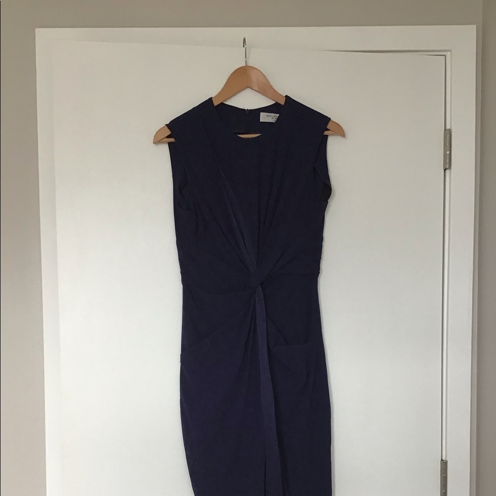 Mm lafleur blue dress with pockets size 4